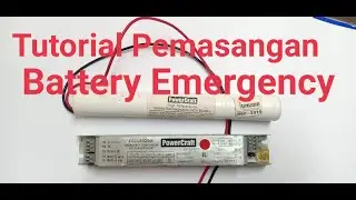 Tutorial Pemasangan Battery Emergency | Powercraft | Emergency Lamp | pemasangan lampu emergency