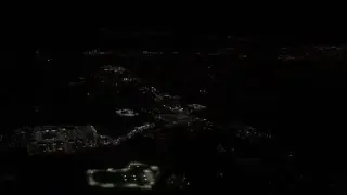 Nighttime Approach and Landing into Melbourne International.