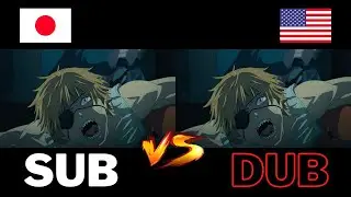 "Dejni screaming" Sub vs Dub | Chainsaw Man