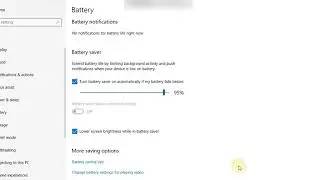 How to change default battery level for battery saver in Windows 10? | Knowing Knowledge