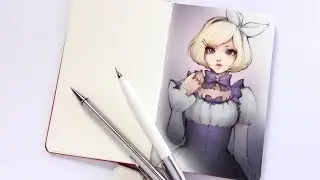 Sketching CUTE ANIME GIRL - Patreon Series 07
