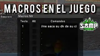 Macros en Samp (Dentro del juego) | Sampdroid