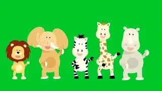 Dancing Animals green screen