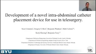 Development of a novel intra-abdominal catheter placement device for use in telesurgery DMD2024-1055