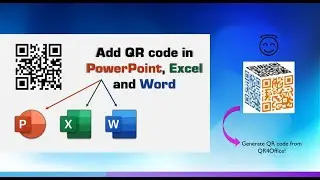 How to insert a QR Code in PowerPoint, Word and Excel