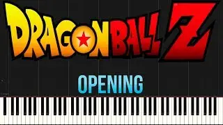 Dragon Ball Z - Opening (Cha La Head Cha La) (Piano Tutorial Synthesia)