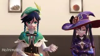 Mona learned a new trick || Genshin Impact Animation MMD