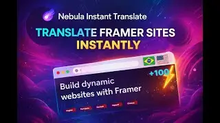Translate your Framer Website instantly into over 100 languages