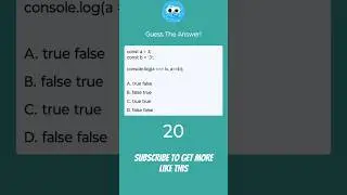 Guess The Answer! #4 #javascript #react #programming #coding #test #mcq #logical #guessing #guess
