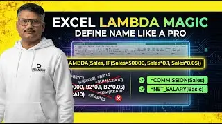 Excel LAMBDA Explained | Create Custom Functions Using Define Name (No VBA!)