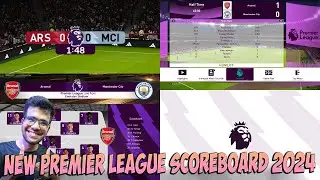 PES 2021 NEW PREMIER LEAGUE SCOREBOARD UPDATE 23-24
