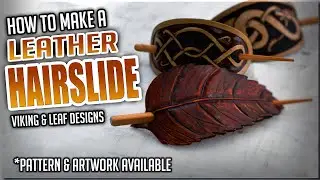 How to Make a Leather Hairslide / Barette