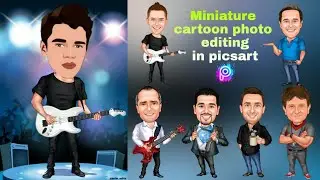 How to edit Miniature Cartoon Photo Editing // cartoon photo editing in Picsart-Jerin Editz 😍