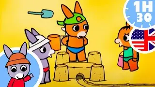 🏖 Trotro builds a sand castle 🏖 - Compilation for baby