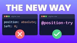 How The New POSITIONS Will Work in MODERN CSS