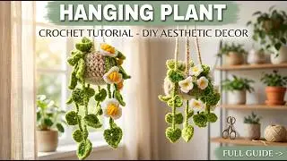 Wow!!! How to Crochet Hanging Plant Pot Home Decor🌱 | Step-by-Step Tutorial For Beginners
