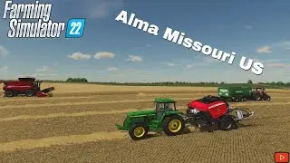 Alma Dairy Farm | Filling Meridian Silo | Huge Wheat Harvest |  Farming Simulator 22 | Ep 3