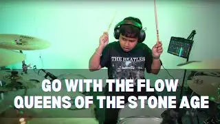 Go with the Flow - Queens of the Stone Age | Drum cover by 10 yr old
