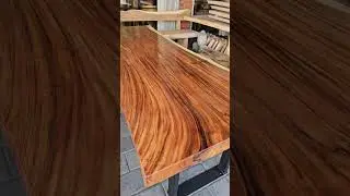 Live edge slab table #shorts #short #wood #woodworking #wooden #handmade