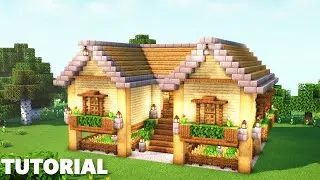 🏡 CÓMO CONSTRUIR UNA CASA DE MADERA EN MINECRAFT - Tutorial