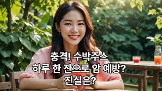 수박주스 13가지 효능 공개! 이거 마시면 무병장수?!