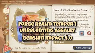 [No-Card TCG 4.0] Stage 1 Forge Realm's Temper - Genshin Impact 4.0