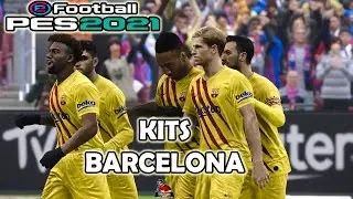 PES 2021 New kits barcelona 2022 smoke patch 21.4.3B