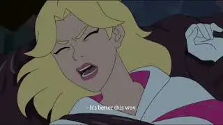 Spider-Gwen's belly button tickle