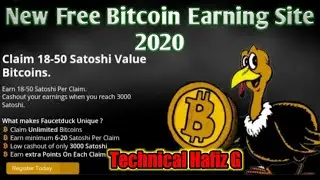 Online earning through faucetduck | New Bitcoin earning website 2020 | Technical Hafiz G