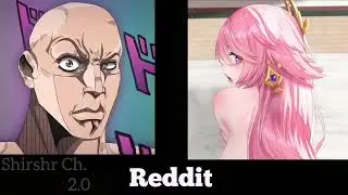 ANIME vs REDDIT (The Rock Reaction Meme) | GENSHIN IMPACT part 1