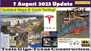 Multi-Level Garage & EOL progress & Huge Cathode assembly! 7 August 2023 Giga Texas Update (07:35AM)