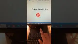 🌟 Dotted six point Star shortcut key  