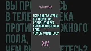 Система вопросов - Если завтра утром Вы проснетесь в теле человека противоположного пола...