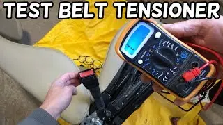 HOW TO TEST SEAT BELT TENSIONER PRETENSIONER. MOST CAR