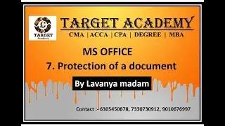 7. Protection of a document