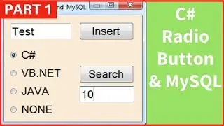 C# - How To Use RadioButton With MySQL Database In C# [ With Source Code ] Part_1