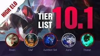 HIGH ELO SEASON 10 LoL Tier List Patch 10.1 by Mobalytics - League of Legends