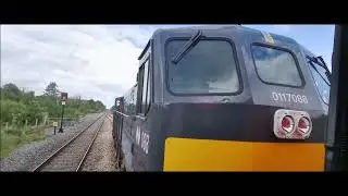 Irish EMD 088 leaves Woodlawn on the RPSI Shades of Grey tour
