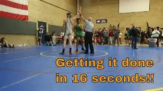 Hunter's Getting it done in 16 seconds!!!
