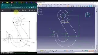 Catia 2D complex design practice 1 || Catia tutorial for beginners || Catia V5 || Peak Point