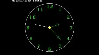 how to make analog clock in c++