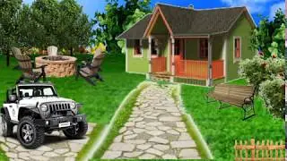 Green screen background garden flowers animation effects video
