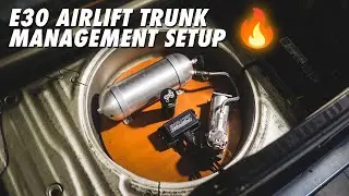 Bagging My 1987 BMW E30! Pt. 2 AirLift Management Trunk Setup!