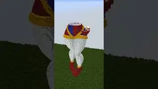 THE DIGITAL CIRCUS GIANT POMNI BUILDING TIMELAPSE IN MINECRAFT 