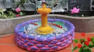 The idea of ​​making an aquarium with water tower / was awesome