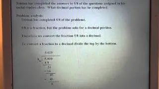NS Changing Fractions To Decimals