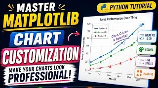 Master Matplotlib Chart Customization Python #1 🚀 | Figure Size, DPI, Colors, Line Styles & Markers