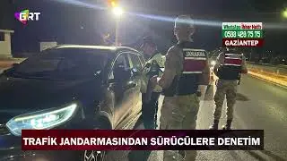 Gaziantep Trafik Jandarmasından sürücülere denetim.