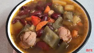 🌀 САМЫЙ ВКУСНЫЙ ФАСОЛЕВЫЙ СУП БЕЗ КАРТОШКИ С ОВОЩАМИ