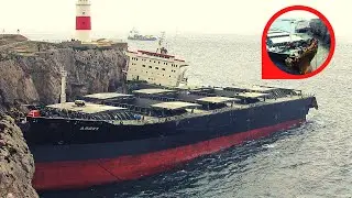 Large Ships Crashing & Big Ships Crashed On Coast After Terrible Storm